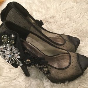 Rhinestone heels